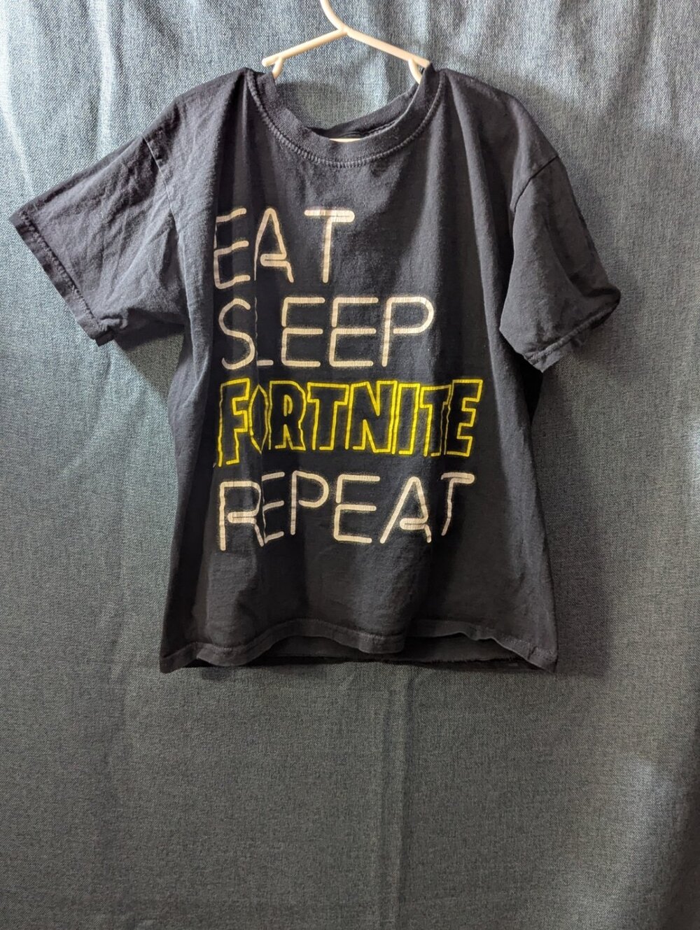 Set Of 2 Fortnite Boys T-Shirts Size L (10-12) Black Graphic Tees Gamer Shirts - Picture 5 of 16